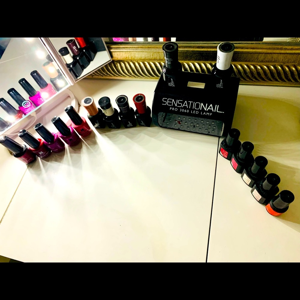 Gel nails kit with led lamp